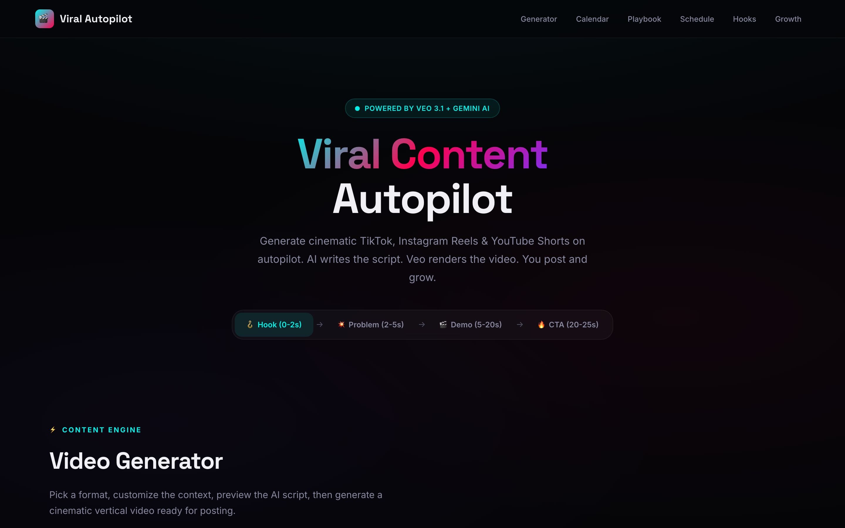 Viral Autopilot — screenshot